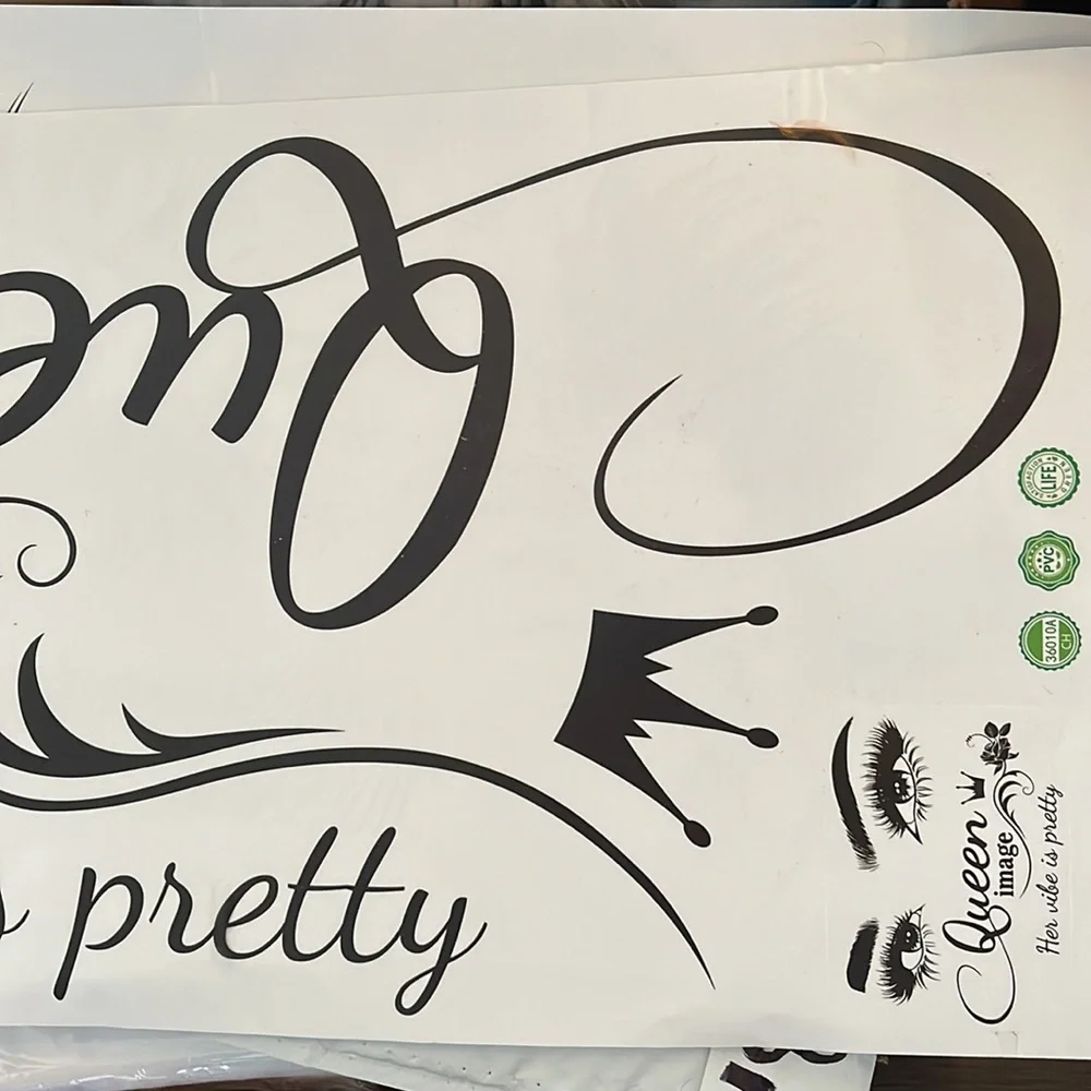 New PVC Images, Queen, Her Vibe is pretty see all Images Vinyl static wall art
